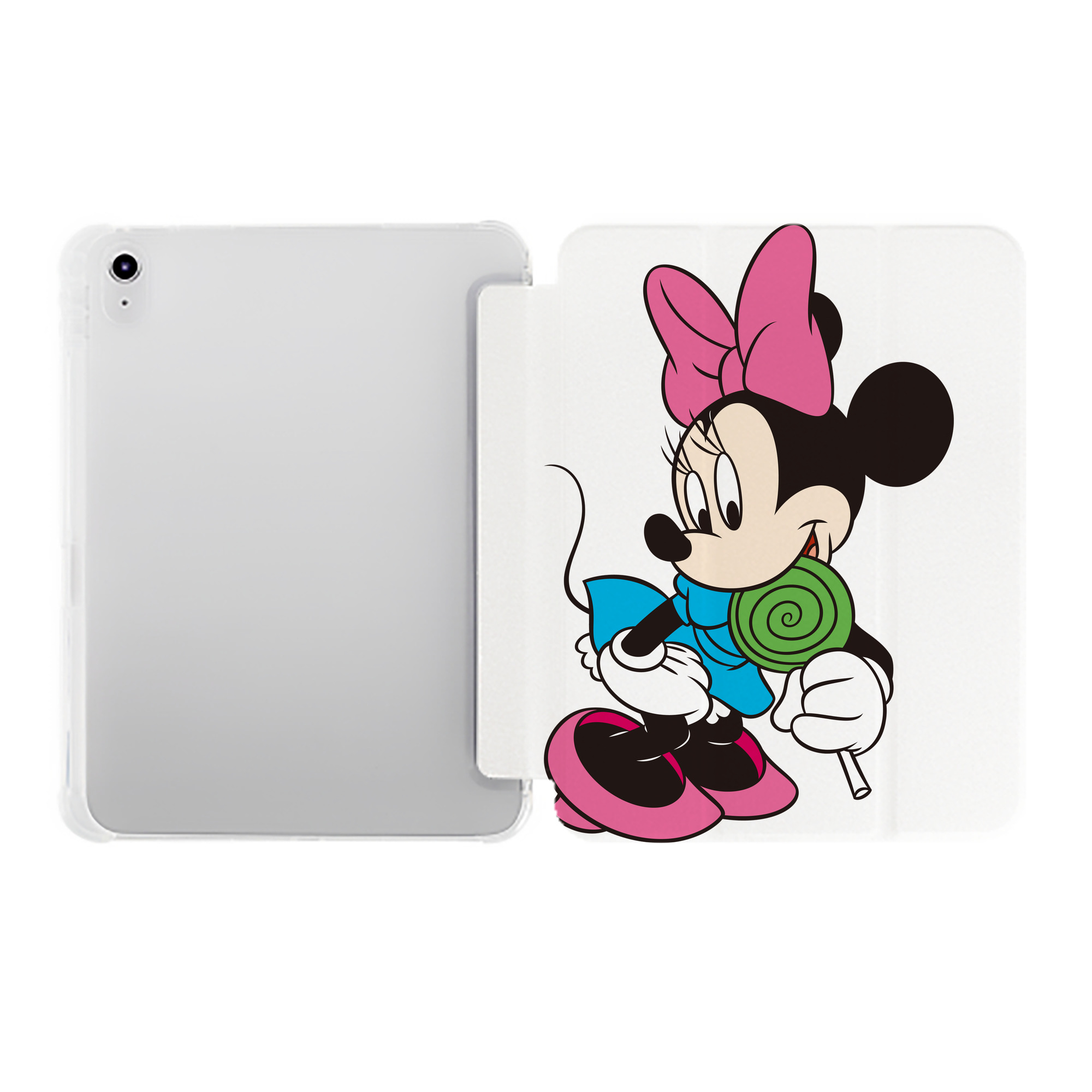 （画像用） ミッキーマウス Mickey Mouse IPad ケース ペン収納付き 三つ折りスタンド PUレザー×シリコン 対応機種9.5/10.5/10.9インチ